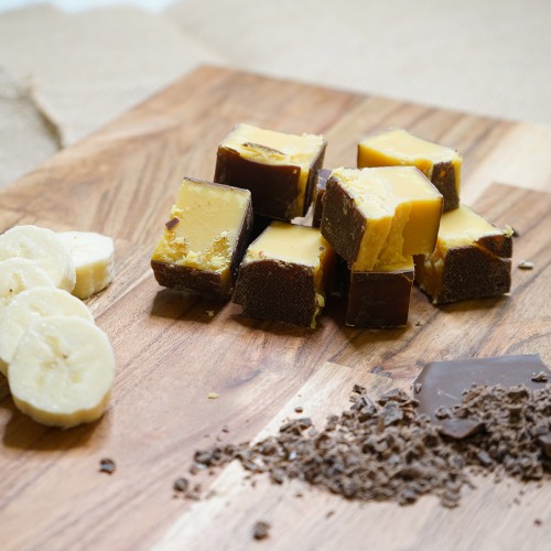 Chocolate Coated Banana Fudge