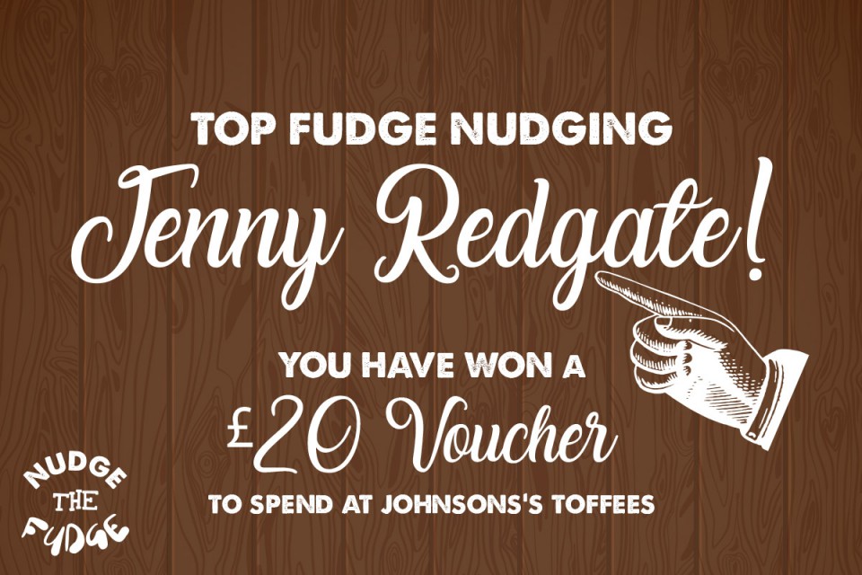 Nudge the Fudge Winner